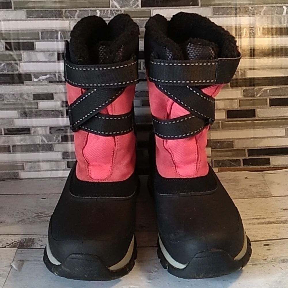Lands End YTH snow tech boots 5 blossom pink 💗